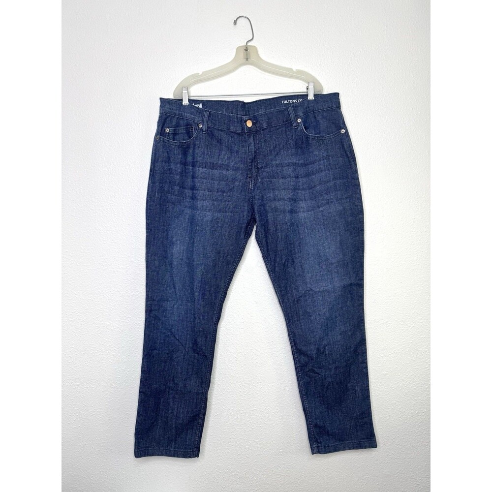 Mugsy Mens Fultons Coolmax Straight Fit Jeans Stretch Denim 42x30 Cycling Active